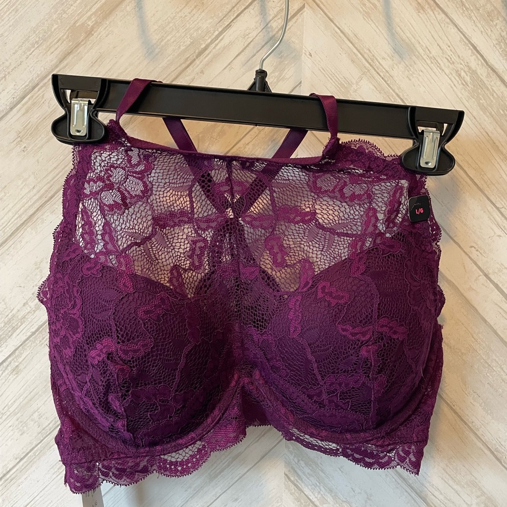 La SENZA Purple Lace Underwire Bra